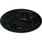 Ekena Millwork Oslo Ceiling Medallion (Fits Canopies up to 10 1/2"), Hand-Painted Black Pearl, 28 1/8"OD x 1 3/4"P CM28OSBPS - alternate 3